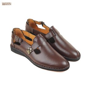 Peshwari Half Shoe - Coffee - Image 2