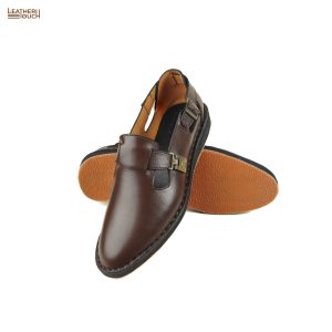 Peshwari Half Shoe - Coffee - Image 3