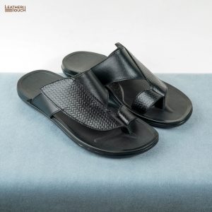 Flash Leather Sandal - Black - Image 3