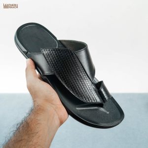 Flash Leather Sandal - Black - Image 2