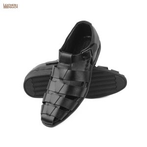 Leather Cycle Shoe 1 - Black - Image 3