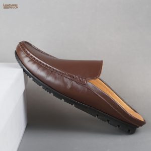 Leather Half Loafer - Chocolate - Image 8