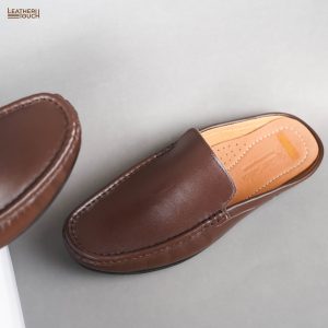 Leather Half Loafer - Chocolate - Image 9