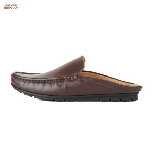 Leather Half Loafer - Chocolate - Image 10