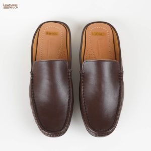Leather Half Loafer - Chocolate - Image 12